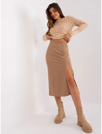 Dámská sukně LK SD 509445.72P velbloudí - Lakerta