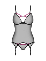 Dámský svůdný korzet Novenes Corset černý - Obsessive Dámský svůdný korzet Novenes Corset černý - Obsessive