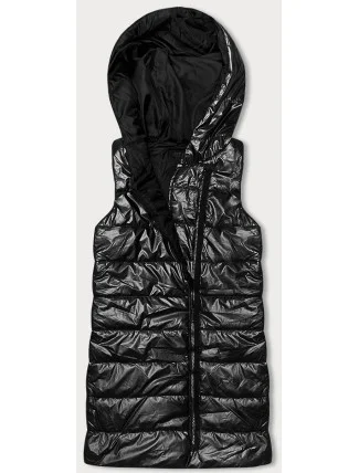 Černá dámská vesta s asymetrickým zipem (16M9117-392) Černá dámská vesta s asymetrickým zipem (16M9117-392)