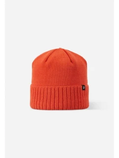 Dětská zimní čepice Reima Kalotti Red Orange Junior z certifikované vlny oranžové barvy (5300232A-2820)