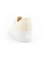 Lee Cooper dámská sportovní obuv se šněrováním béžové dámské platformové tenisky