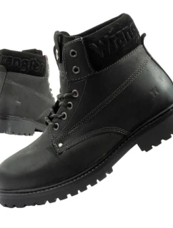 Wrangler Arch Fur pánské boty slipper boty smart zateplené černé