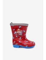 Dětské holínky „hasič“ Breezly – červené