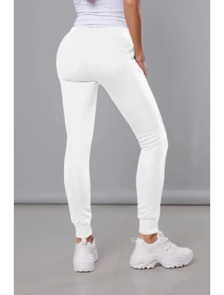 Bílé teplákové kalhoty (CK01-1)