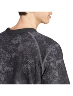 Pánské bavlněné tričko adidas Adventure Allover Print Black stylové černé (IJ0711)