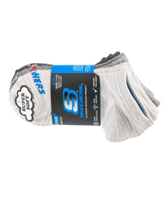 Skechers 6ks Chlapecké ponožky bez froté S112222-GRY Grey 31-34