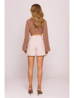 M860 Džínové šortky - béžové