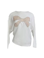 Dámský svetřík s aplikací mašle na předním díle - Gemini