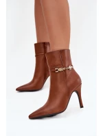 Boty na podpatku model 217723 Step in style Boty na podpatku model 217723 Step in style