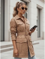 VERMONT dámský přechodový kabát s vázáním velbloudí barvy FashionStreet NY0580 VERMONT dámský přechodový kabát s vázáním velbloudí barvy FashionStreet NY0580