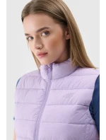 Dámský Bezrukávník Pevný S Límcem 4F Fialový 4FWAW24TVJAF139-52S Dámský Bezrukávník Pevný S Límcem 4F Fialový 4FWAW24TVJAF139-52S