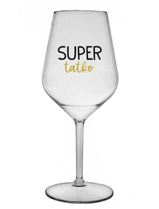 SUPER TÁTA - priehľadný nerozbitný pohár na víno 470 ml SUPER TÁTA - priehľadný nerozbitný pohár na víno 470 ml