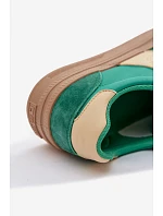 Dámské semišové tenisky Big Star TT274163 Zelené