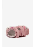 Dětské sandály na suchý zip Růžové Ambera