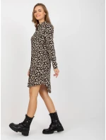 Šaty TO SK 1103 19.01X černá a béžová