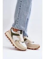 Dámské sportovní boty tenisky Beige-Zelené Ralita