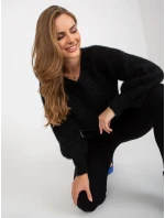 Dámský svetr TW SW BI 9029.84 černý Dámský svetr TW SW BI 9029.84 černý