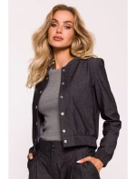 Bunda bomber M800 Press stud - grafitová Bunda bomber M800 Press stud - grafitová