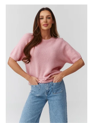 Svetr s krátkým rukávem  model 224079 Makadamia