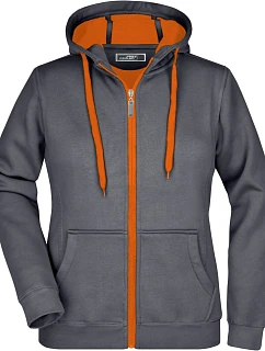 Daiber JN 354 Dámská mikina Doubleface 02.0354 carbon/orange