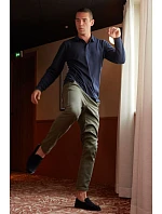 NEOBLU Owen LSL Men Pánské těžké piqué polo s dlouhým rukávem 24.4396 night blue NEOBLU Owen LSL Men Pánské těžké piqué polo s dlouhým rukávem 24.4396 night blue