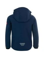 TrollKids Dětská softshellová bunda Trollfjord Jacket mystic blue/golden yellow softshell navy (161-146)