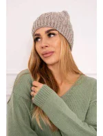 Fleecová čepice Melisa K241 beige+grey Fleecová čepice Melisa K241 beige+grey