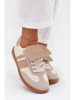 Nízké dámské tenisky s ohrnutým jazykem béžové Ardira Nízké dámské tenisky s ohrnutým jazykem béžové Ardira