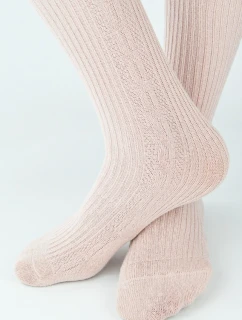 ŽEBROVANÉ KOSTKOVANÉ PUNČOCHÁČE RB011 6-11 LET