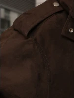 FashionStreet dámská semišová bunda bomber v čokoládové barvě TY5571 FashionStreet dámská semišová bunda bomber v čokoládové barvě TY5571