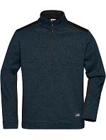 Daiber JN 864 Pánská pracovní fleece bunda 1/2 zip - Strong 02.0864 navy/navy
