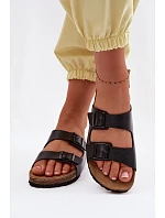 Dámské pantofle s přezkami Inblu NM000039 Černé