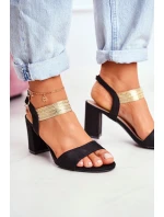 Dámské Sandály Enjoy GD169 černo-zlaté - Barski