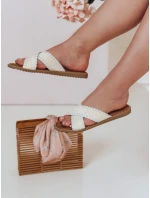 Dámské slaměné žabky SOLINIA white FashionStreet ZY0925