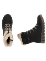 Rieker W Y3424-00 RKR745 boty s umělou kožešinou