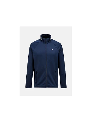 Pánská mikina PEAK PERFORMANCE M Rider Essentials Zip Jacket, barva tmavě modrá Pánská mikina PEAK PERFORMANCE M Rider Essentials Zip Jacket, barva tmavě modrá