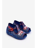 Dětské Sandály Papcie Befado Hasičský Vůz 217P118 Modré Dětské Sandály Papcie Befado Hasičský Vůz 217P118 Modré