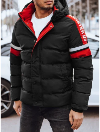 Pánská prošívaná zimní bunda černá FashionStreet TX4568