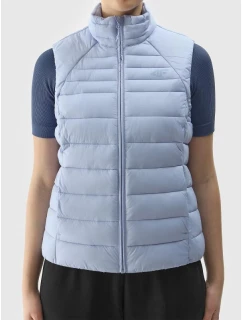 Dámská prošívaná péřová vesta s recyklovanou výplní 4F