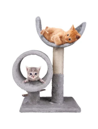 ŠKRABADLO PRO KOČKY SE DVĚMA LŮŽKY 50 CM