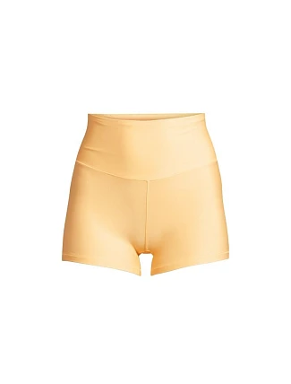 Dámské tréninkové legíny CASALL Ultra High Waist Hot Pant, žlutá barva