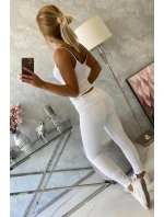 Kalhoty barevné džínové bílé