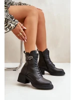 Dámské Botky Na Masivním Podpatku Zateplené Z Přírodní Kůže Černé Vinceza 66682 Dámské Botky Na Masivním Podpatku Zateplené Z Přírodní Kůže Černé Vinceza 66682