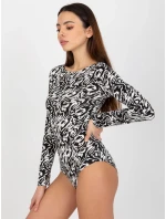 Dámské body LK BO 509199 1.42P bílá a černá - FPrice Dámské body LK BO 509199 1.42P bílá a černá - FPrice