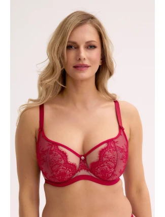 MĚKKÁ BALKONETOVÁ PODPRSENKA FRIDA ART. 1274 ČERVENÁ