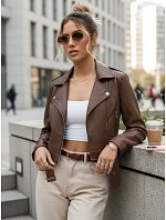 Dámské eko kůže krátké hnědé Ramones FashionStreet TY5672