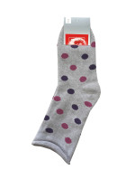 Dámské zimní netlačící ponožky Milena 0118 Puntíky, Froté 37-41