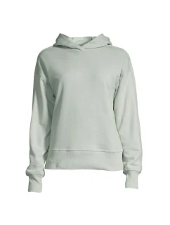 CASALL Froté mikina s kapucí Natural Dye Pistachio