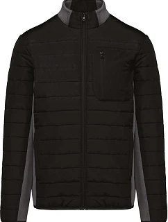 Kariban K 6171 Pánská hybridní bunda 20.6171 black/dark grey heather
