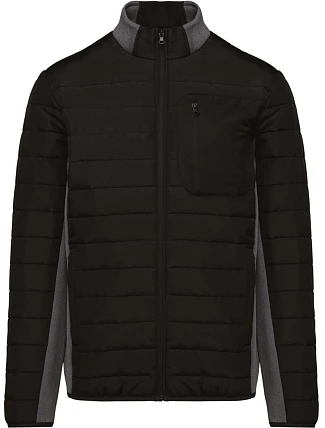 Kariban K 6171 Pánská hybridní bunda 20.6171 black/dark grey heather Kariban K 6171 Pánská hybridní bunda 20.6171 black/dark grey heather